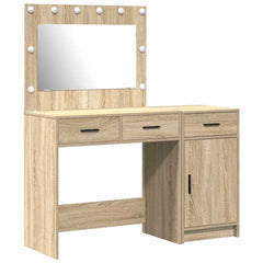 Sminkebord med skuff 2 pcs Brun 40 x 41 x 75 cm Konstruert tre