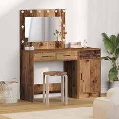 Sminkebord med skuff 2 pcs Brun 40 x 41 x 75 cm Konstruert tre