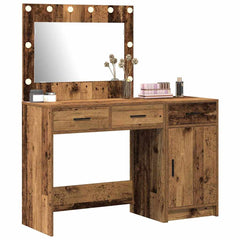Sminkebord med skuff 2 pcs Brun 40 x 41 x 75 cm Konstruert tre