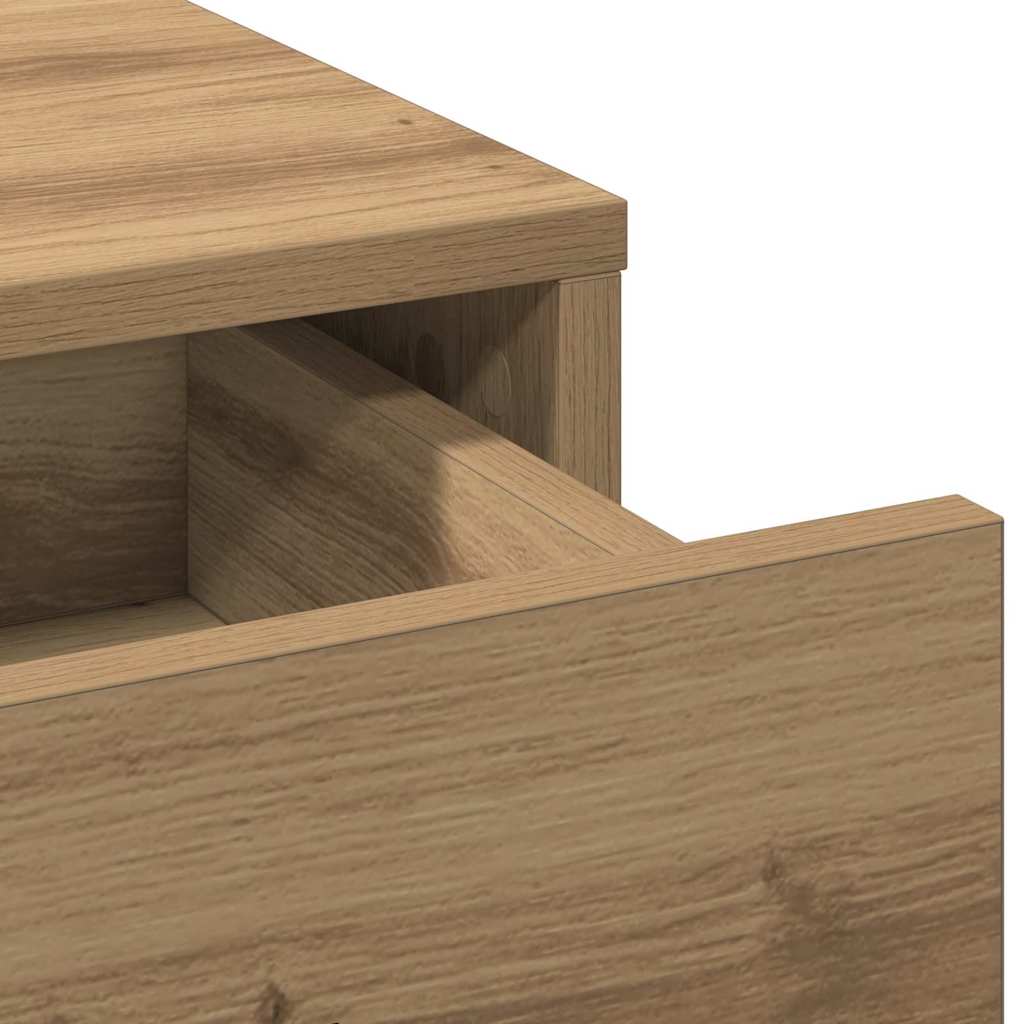 Sminkebord med skuff 2 pcs Brun 40 x 41 x 75 cm Konstruert tre
