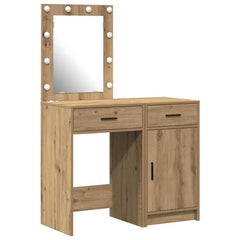 Sminkebord med skuff 2 pcs Brun 50 x 41 x 135 cm Konstruert tre