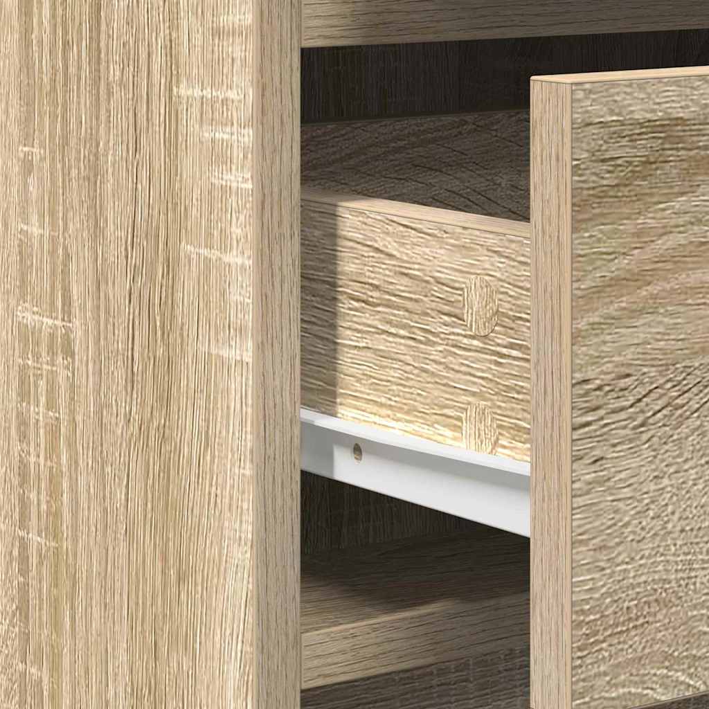 Sminkebord med skuff 3 pcs Brun 40 x 41 x 75 cm Konstruert tre
