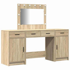 Sminkebord med skuff 3 pcs Brun 40 x 41 x 75 cm Konstruert tre