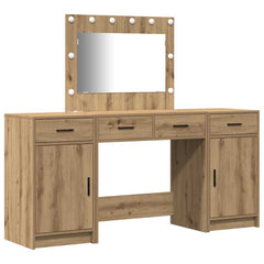 Sminkebord med skuff 3 pcs Brun 40 x 41 x 75 cm Konstruert tre