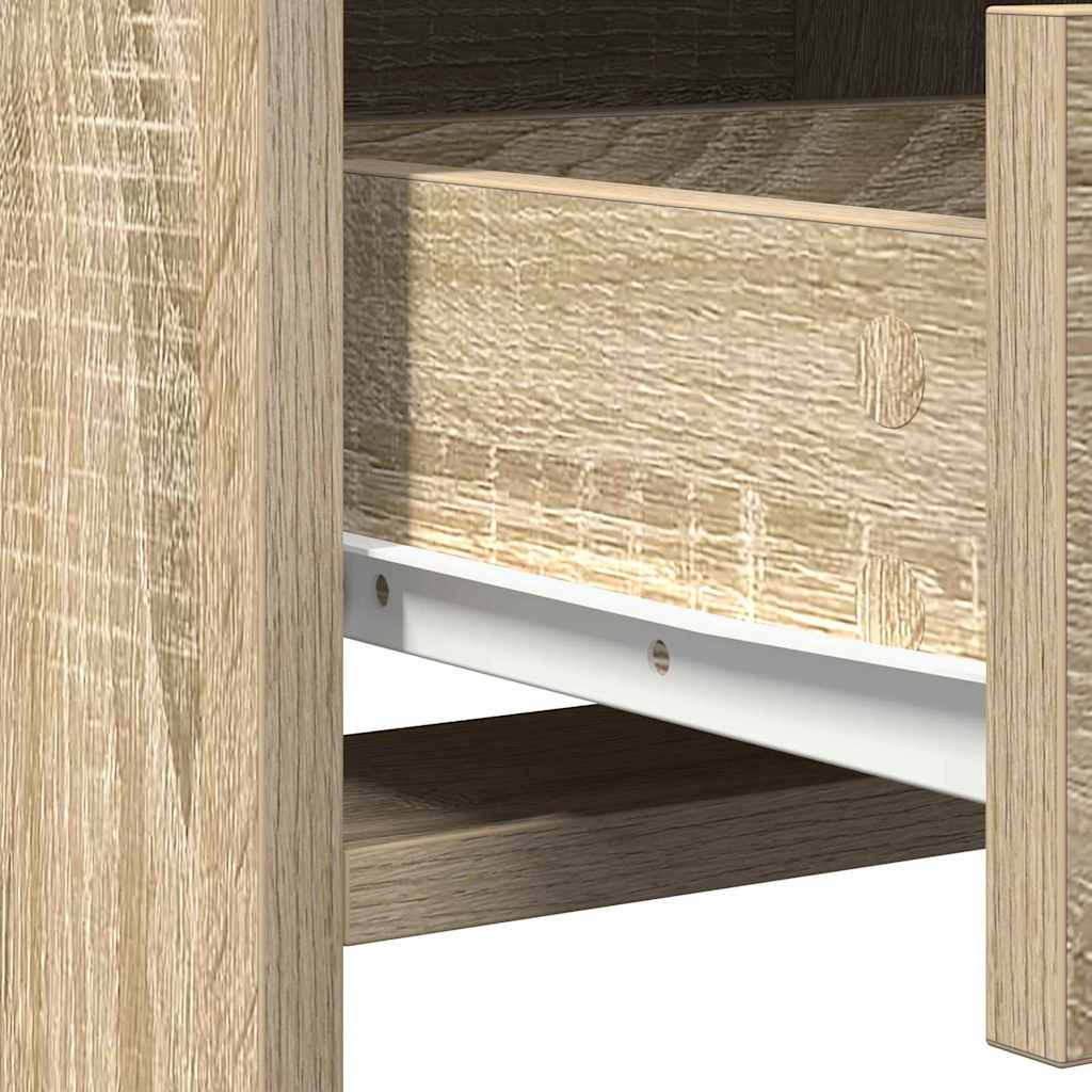 Sminkebord med dør 2 pcs Brun 78.5 x 41 x 135 cm Konstruert tre