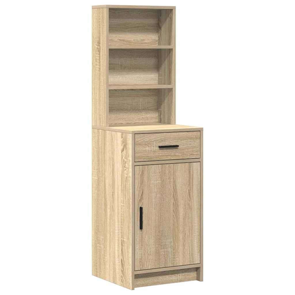 Sminkebord med dør 2 pcs Brun 78.5 x 41 x 135 cm Konstruert tre