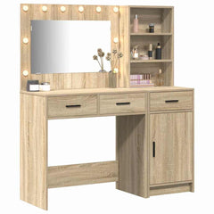 Sminkebord med dør 2 pcs Brun 78.5 x 41 x 135 cm Konstruert tre