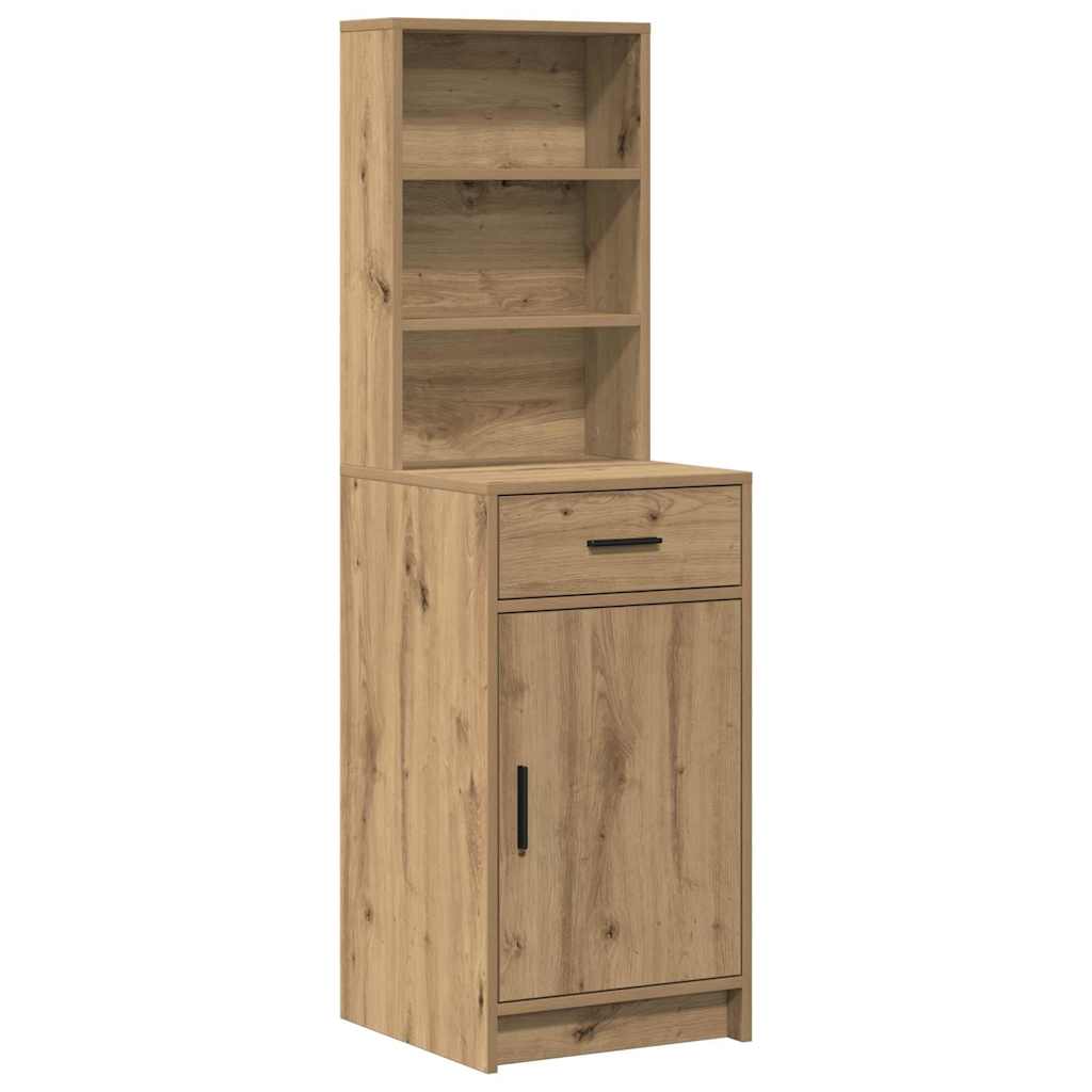 Sminkebord med dør 2 pcs Brun 78.5 x 41 x 135 cm Konstruert tre