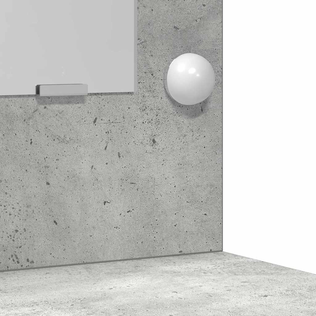 Sminkebordsett med skuff 3 pcs Betonggrå 78.5 x 41 x 135 cm