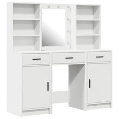 Sminkebordsett 3 pcs Hvit 50 x 41 x 135 cm Konstruert tre