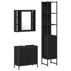 baderomsskap svart eik 60x30x60 cm konstruert tre