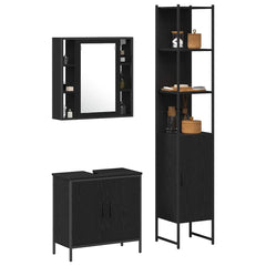 baderomsskap svart eik 60x30x60 cm konstruert tre