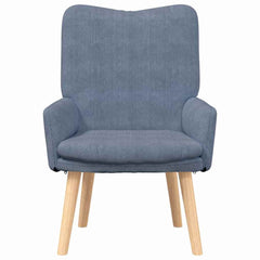 Avslappende stol Blå 63 x 67 x 94 cm stoff