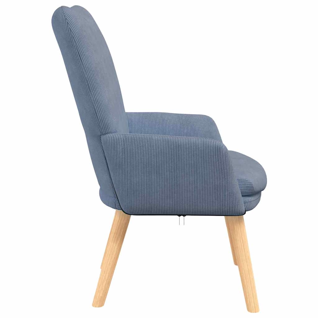 Avslappende stol Blå 63 x 67 x 94 cm stoff