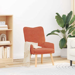 Avslappende stol Rød oransje 63 x 67 x 94 cm stoff