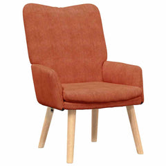 Avslappende stol Rød oransje 63 x 67 x 94 cm stoff