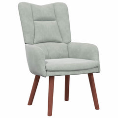 Avslappende stol Lysegrå 63 x 67 x 94 cm Fløyel