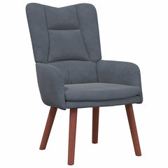 Avslappende stol Mørke grå 63 x 67 x 94 cm Fløyel