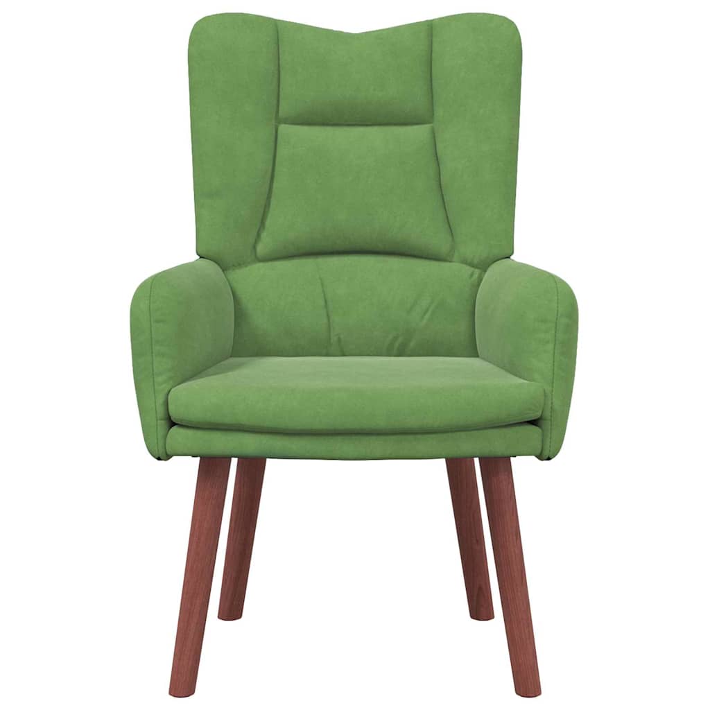 Avslappende stol Lysegrønn 63 x 67 x 94 cm Fløyel