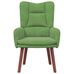 Avslappende stol Lysegrønn 63 x 67 x 94 cm Fløyel
