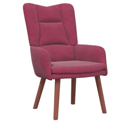 Avslappende stol Vinrød 63 x 67 x 94 cm Fløyel
