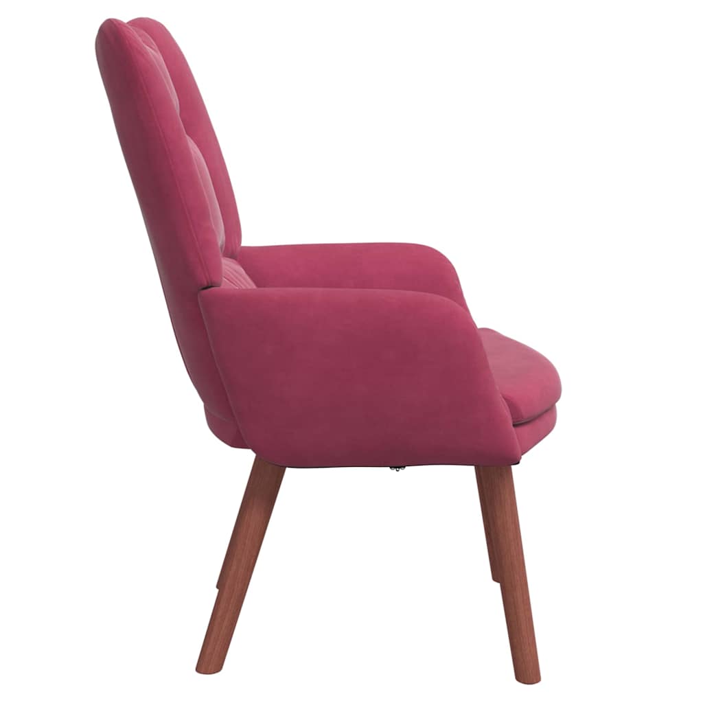 Avslappende stol Vinrød 63 x 67 x 94 cm Fløyel