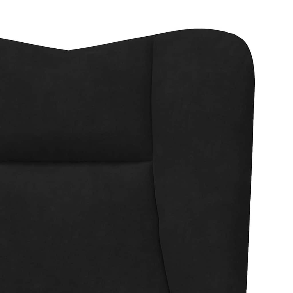 Avslappende stol Svart 63 x 67 x 94 cm Fløyel