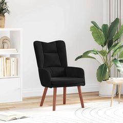 Avslappende stol Svart 63 x 67 x 94 cm Fløyel