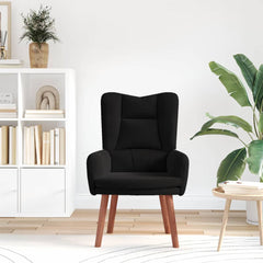 Avslappende stol Svart 63 x 67 x 94 cm Fløyel