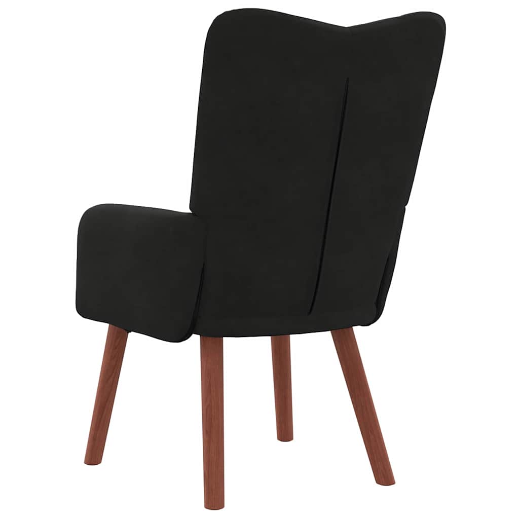 Avslappende stol Svart 63 x 67 x 94 cm Fløyel