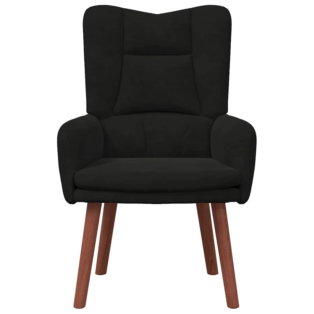 Avslappende stol Svart 63 x 67 x 94 cm Fløyel