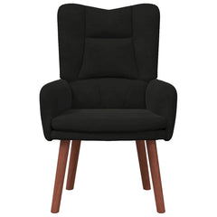 Avslappende stol Svart 63 x 67 x 94 cm Fløyel