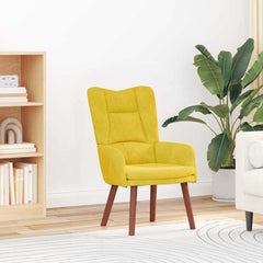 Avslappende stol Gul 63 x 67 x 94 cm Fløyel