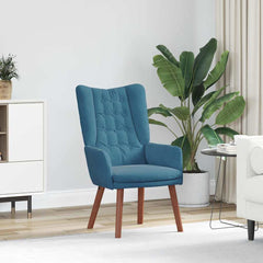 Avslappende stol Blå 63 x 67 x 94 cm Fløyel