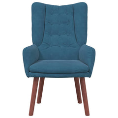 Avslappende stol Blå 63 x 67 x 94 cm Fløyel