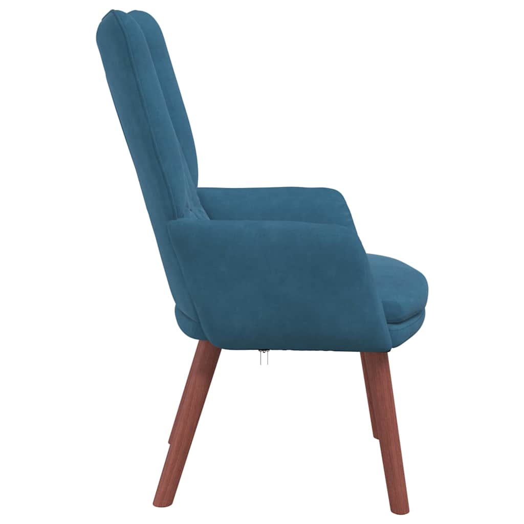 Avslappende stol Blå 63 x 67 x 94 cm Fløyel