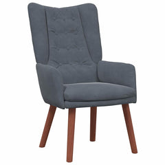 Avslappende stol Mørke grå 63 x 67 x 94 cm Fløyel