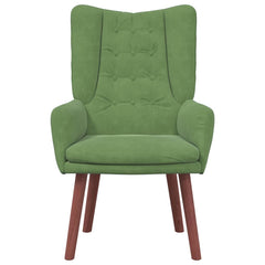 Avslappende stol Lysegrønn 63 x 67 x 94 cm Fløyel
