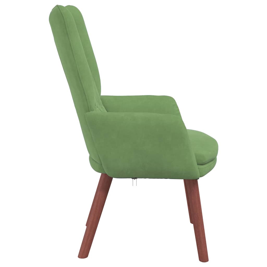 Avslappende stol Lysegrønn 63 x 67 x 94 cm Fløyel