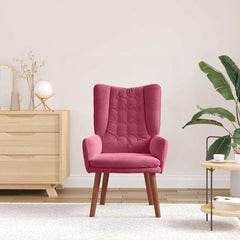Avslappende stol Vinrød 63 x 67 x 94 cm Fløyel