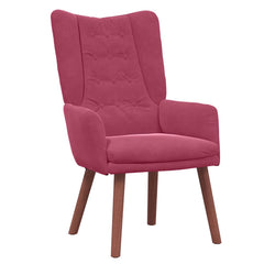 Avslappende stol Vinrød 63 x 67 x 94 cm Fløyel
