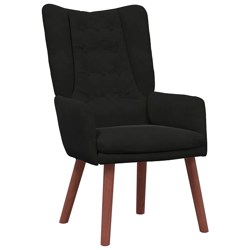Avslappende stol Svart 63 x 67 x 94 cm Fløyel