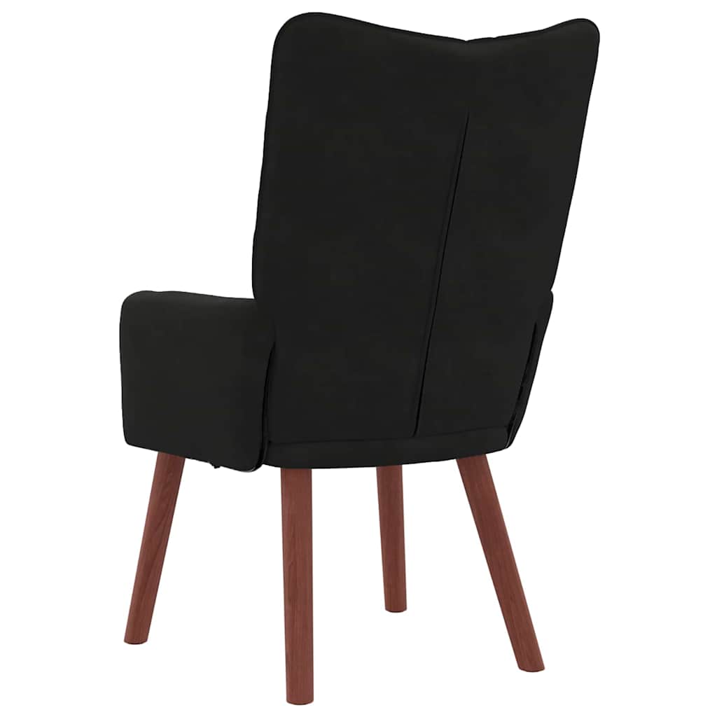 Avslappende stol Svart 63 x 67 x 94 cm Fløyel