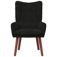 Avslappende stol Svart 63 x 67 x 94 cm Fløyel