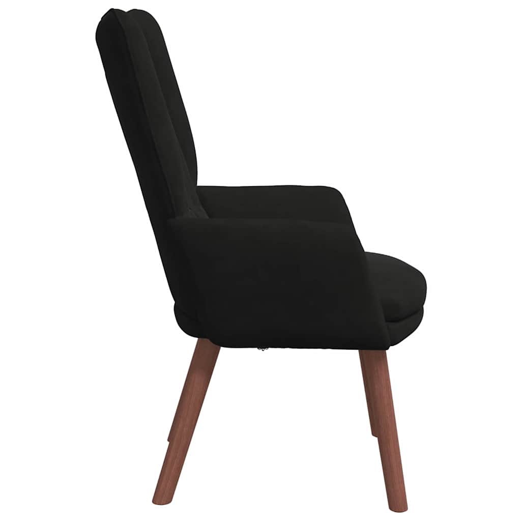 Avslappende stol Svart 63 x 67 x 94 cm Fløyel