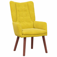 Avslappende stol Gul 63 x 67 x 94 cm Fløyel