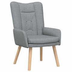 Avslappende stol Lysegrå 63 x 67 x 94 cm stoff