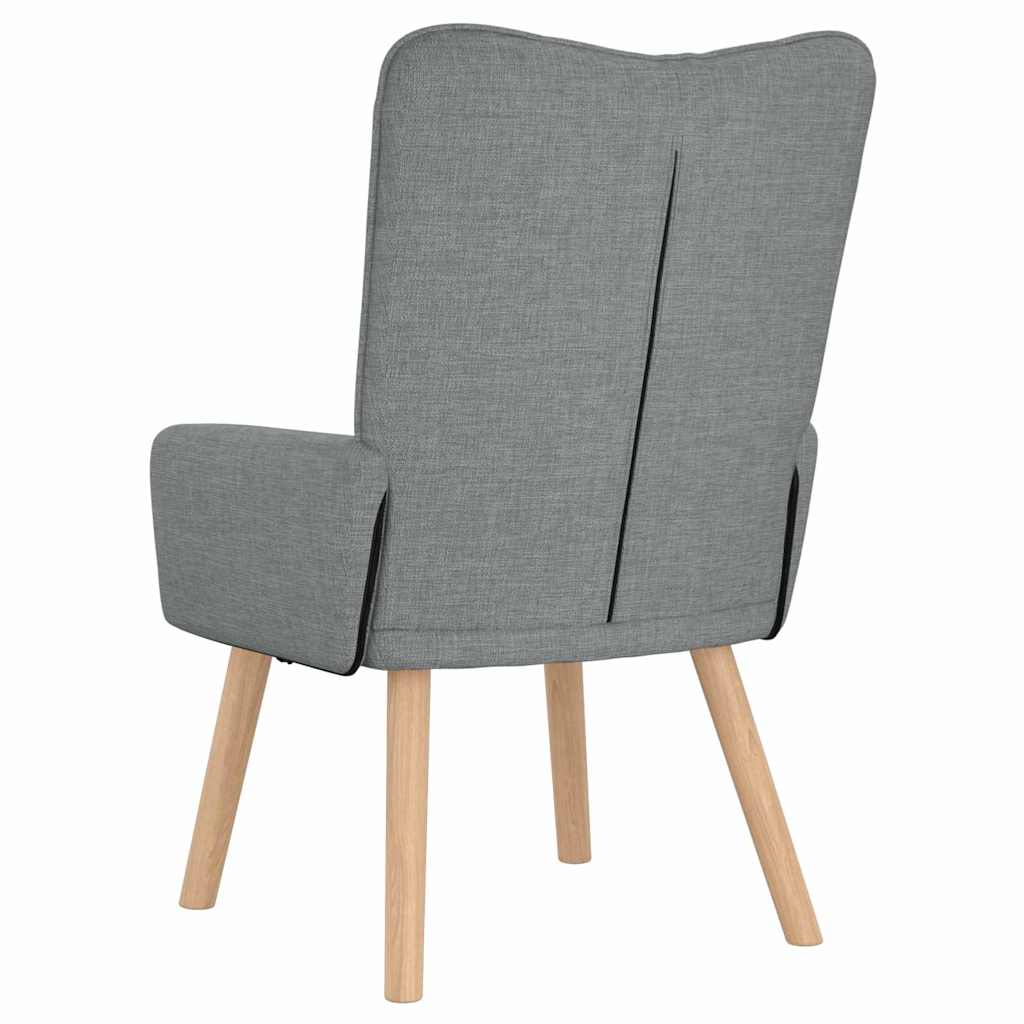 Avslappende stol Lysegrå 63 x 67 x 94 cm stoff