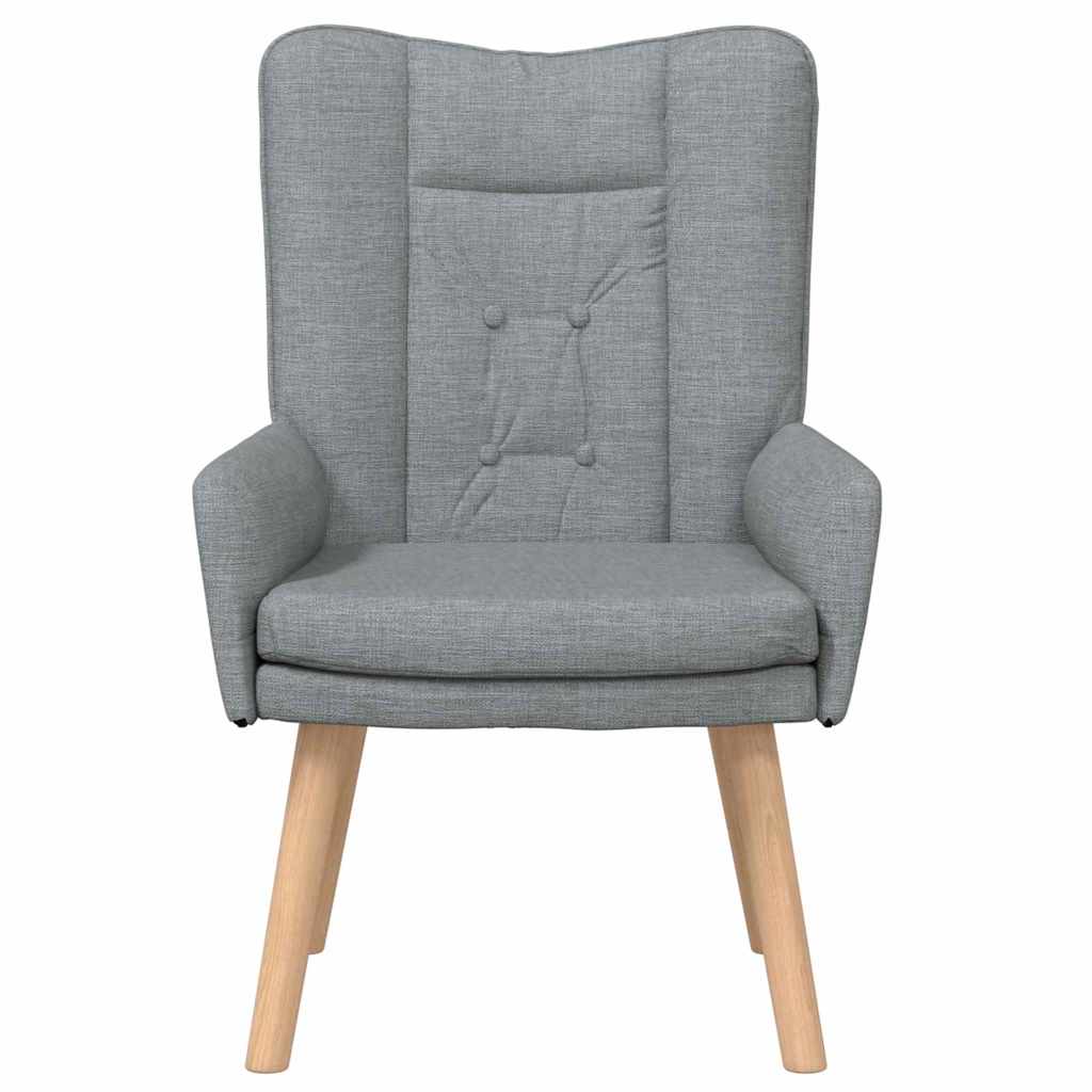 Avslappende stol Lysegrå 63 x 67 x 94 cm stoff