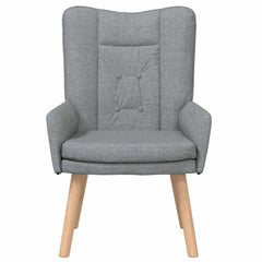 Avslappende stol Lysegrå 63 x 67 x 94 cm stoff